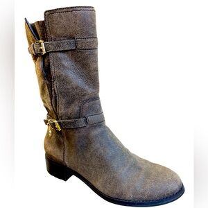 Michael Kors Brown Suede Ankle Boots